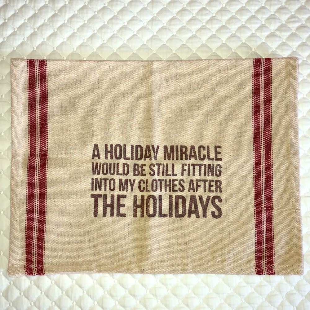 Holiday dish towel